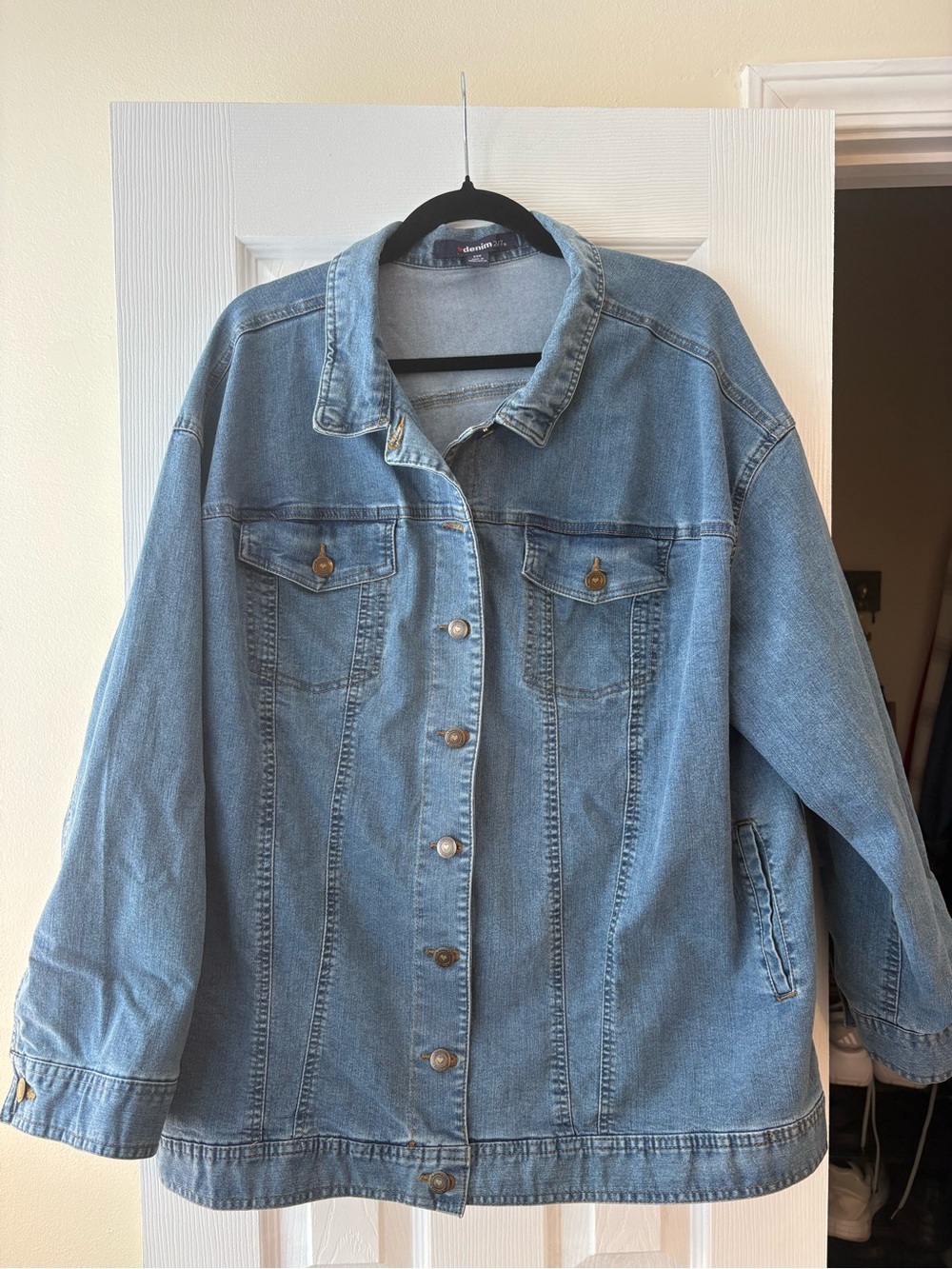 Denim 24/7 Light Blue Jean Jacket - Casual Oversized Fit